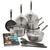 Bobby Flay by GreenPan 14-Piece Professional Stainless Steel Set with Bobby at Home Cookbook