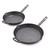 Bobby Flay by GreenPan 8" and 10" Cast Iron Frypan Set