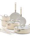 Bobby Flay by GreenPan Professional Ceramic Nonstick 13-Piece Cookware Set | Cream