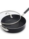 Bobby Flay by GreenPan Professional Ceramic Nonstick 4.5-Quart Sauté Pan with Lid | Black