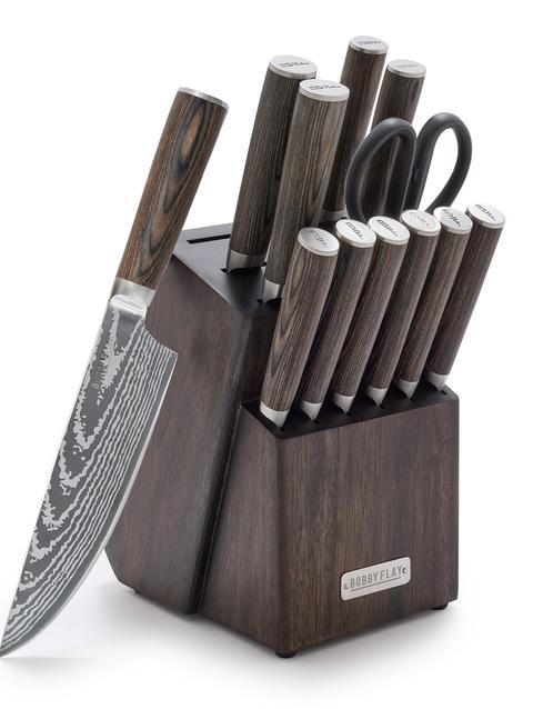 Bobby Flay by GreenPan Stainless Steel 13-Piece Knife Block Set