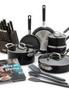 Bobby Flay by GreenPan Ultimate Set with Bobby at Home Cookbook | Black