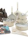 Bobby Flay by GreenPan Ultimate Set with Bobby at Home Cookbook | Cream