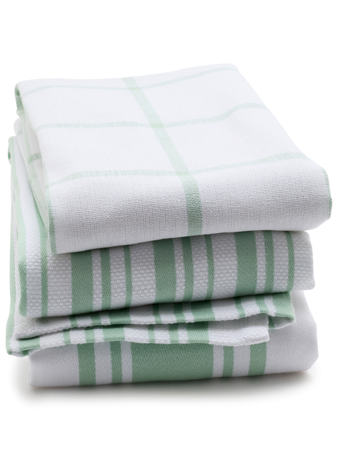 GreenPan 3-Piece Organic Cotton Kitchen Towel Set | Green