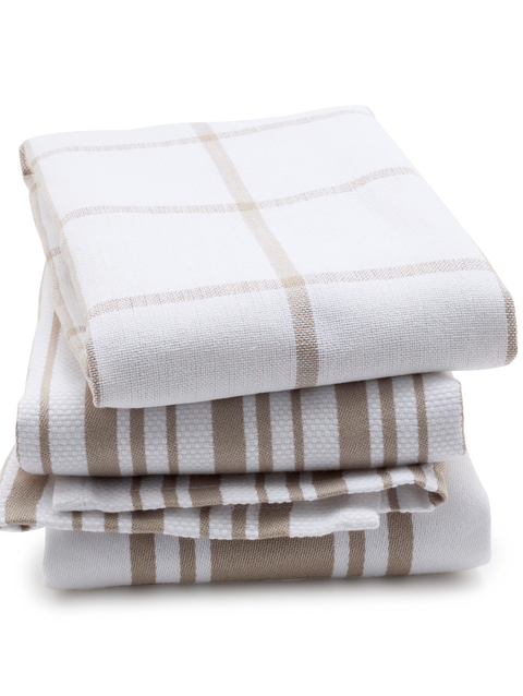 GreenPan 3-Piece Organic Cotton Kitchen Towel Set | Taupe