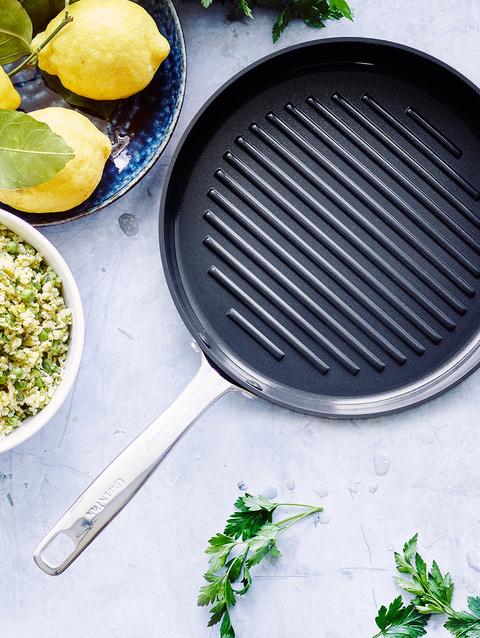 GreenPan Chatham Black Ceramic Nonstick 11" Round Grill Pan