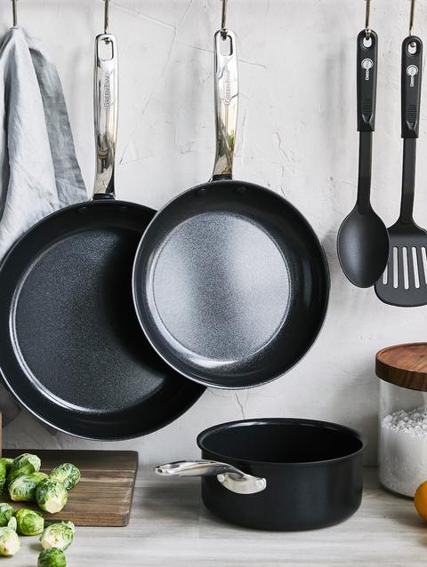 GreenPan Chatham Black Ceramic Nonstick 5-Piece Cookware Set