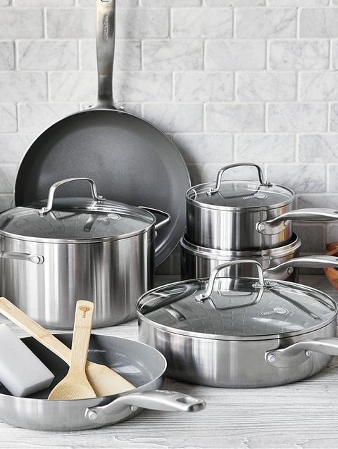 GreenPan Chatham Stainless 12-Piece Cookware Set