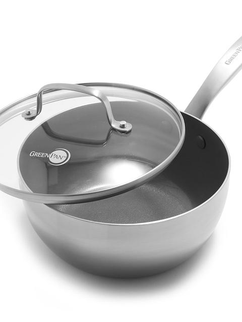 GreenPan Chatham Stainless 2.5-Quart Chef's Pan with Lid