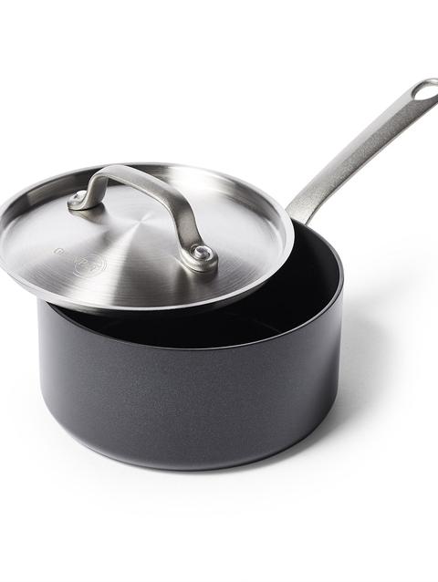 GreenPan Craft Noire Ceramic Nonstick 2.2-Quart Saucepan with Lid