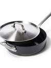 GreenPan Craft Noire Ceramic Nonstick 4.5-Quart Sauté Pan with Lid and Helper Handle