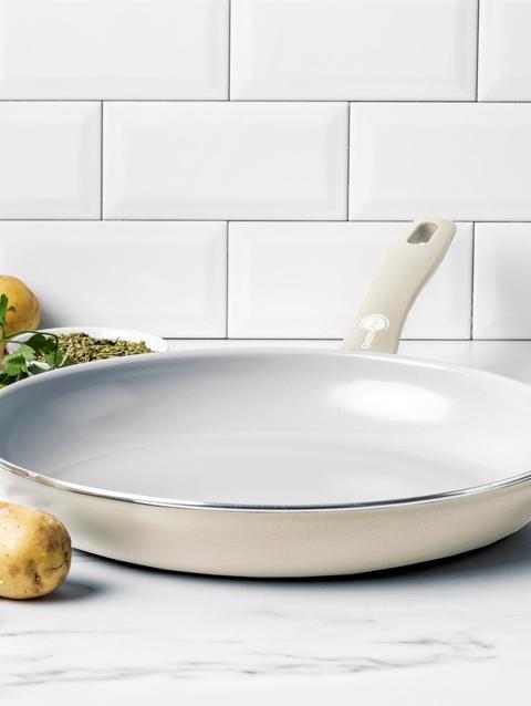 GreenPan Dover Ceramic Nonstick 12" Frypan | Cream White