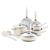 GreenPan Dover Ceramic Nonstick 12-Piece Cookware Set | Cream White