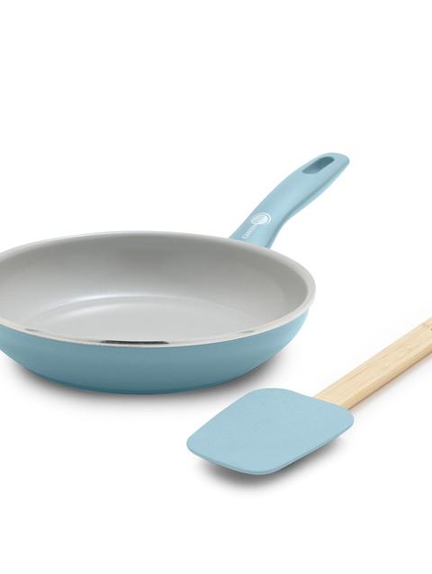 GreenPan Dover Ceramic Nonstick 8" Frypan with Spatula | Blue Haze