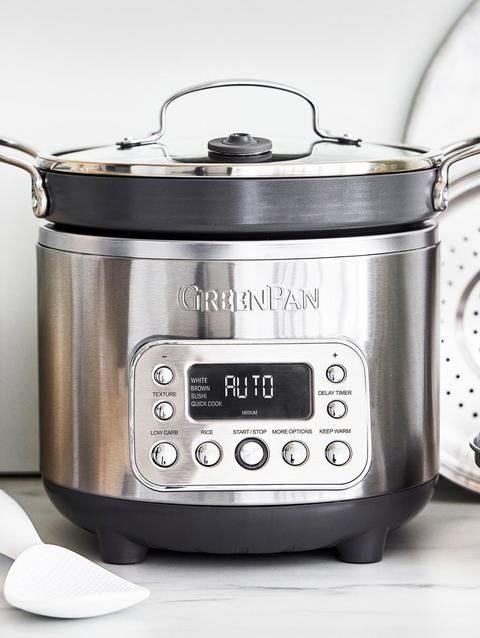 GreenPan Elite 10-Cup Rice & Grains Cooker | Premiere Stainless Steel