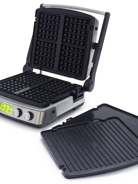 GreenPan Elite Multi Grill, Griddle & Waffle Maker | Premiere Stainless Steel