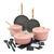 GreenPan GP5 Colors Ceramic Nonstick 11-Piece Cookware Set with Champagne Handles | Dusty Rose