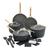 GreenPan GP5 Colors Ceramic Nonstick 11-Piece Cookware Set with Champagne Handles | Slate