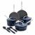 GreenPan GP5 Colors Ceramic Nonstick 11-Piece Cookware Set with Mirror Handles | Oxford Blue