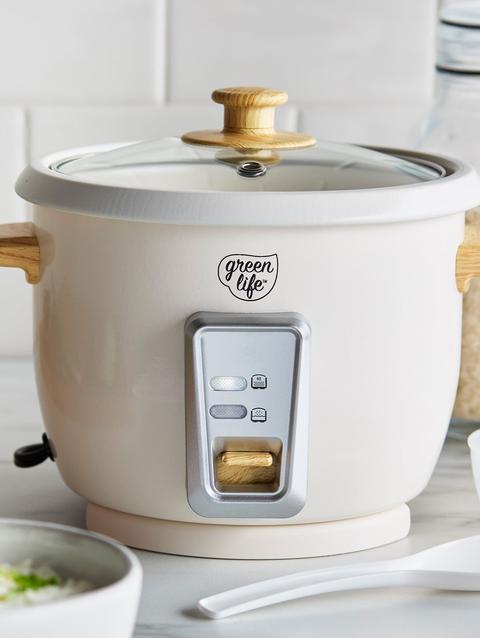 GreenPan GreenLife 1.5-Quart Rice Cooker | Cream