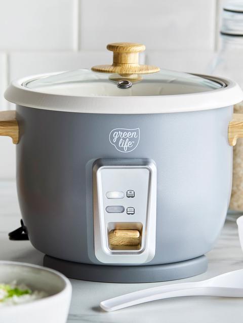 GreenPan GreenLife 1.5-Quart Rice Cooker | Quartz Gray