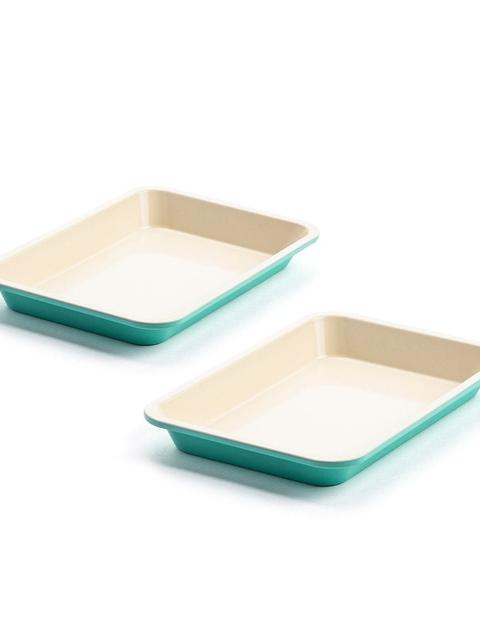 GreenPan GreenLife Ceramic Nonstick 9" x 7" Cookie Sheet Set