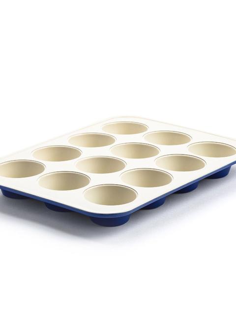 GreenPan GreenLife Ceramic Nonstick Muffin Pan | Navy