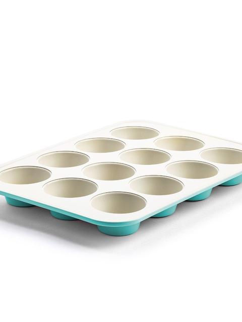 GreenPan GreenLife Ceramic Nonstick Muffin Pan | Turquoise