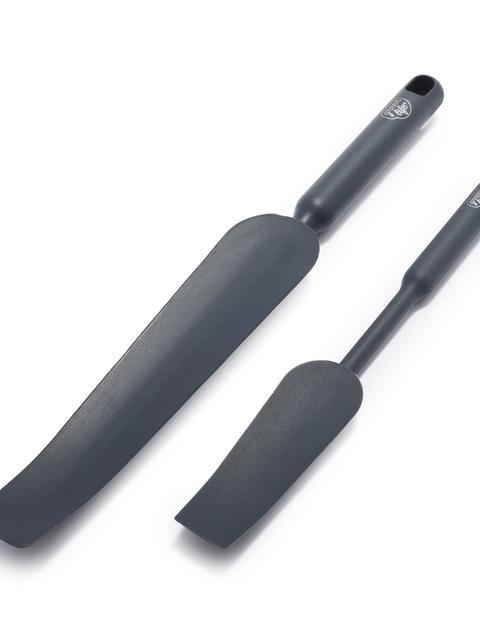 GreenPan GreenLife Easy Reach Silicone Spatula, 2-Piece Set | Gray