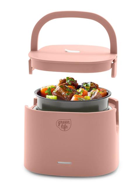 GreenPan GreenLife Electric Lunch Box | Dusty Rose