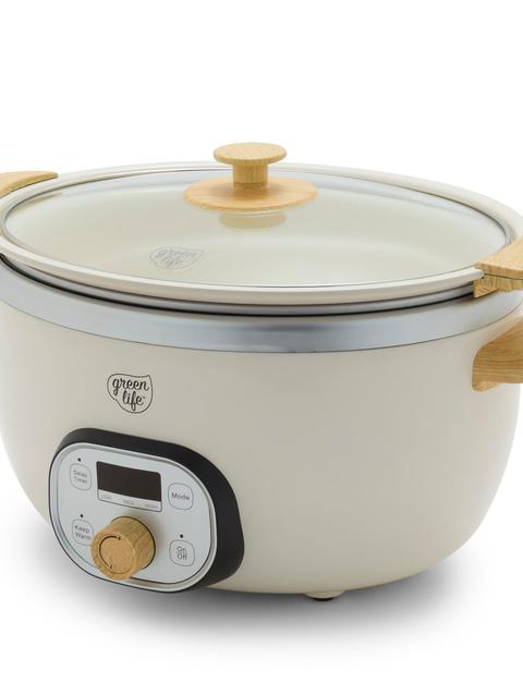 GreenPan GreenLife Healthy Duo Slow Cooker | Cream