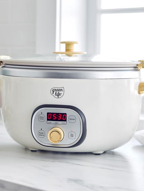 GreenPan GreenLife Healthy Duo Slow Cooker | Cream