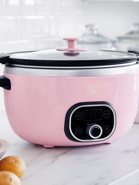 GreenPan GreenLife Healthy Duo Slow Cooker | Pink