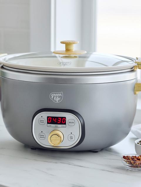 GreenPan GreenLife Healthy Duo Slow Cooker | Quartz Gray