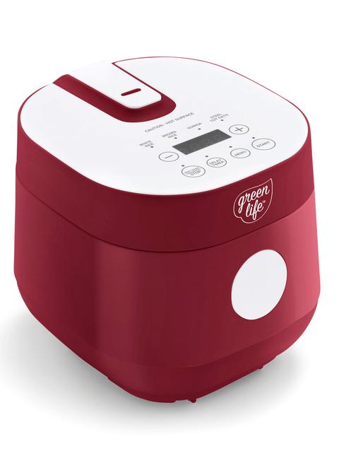 GreenPan GreenLife Rice & Grains Cooker | Red