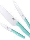 GreenPan GreenLife Stainless Steel 3-Piece Cutlery Set | Turquoise