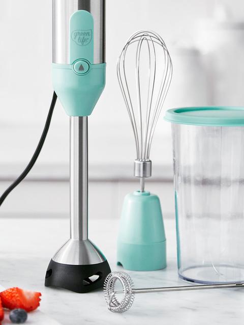 GreenPan GreenLife Variable Speed Hand Blender | Turquoise