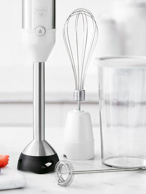 GreenPan GreenLife Variable Speed Hand Blender | White