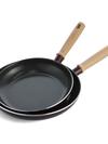 GreenPan Hudson Ceramic Nonstick 9.5" and 11" Frypan Set | Merlot