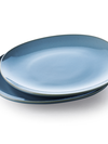 GreenPan Keltum Glazed Stoneware 11" Dinner Plates, Set of 2 | Blue