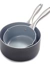 GreenPan Lima Ceramic Nonstick 1-Quart and 2-Quart Saucepan Set