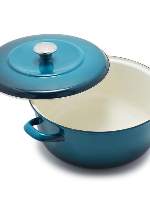 GreenPan Merten & Storck Enameled Iron 1873 Dutch Oven, 7-Quart | Aegean Teal