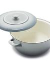 GreenPan Merten & Storck Enameled Iron 1873 Dutch Oven, 7-Quart | Cloud Gray