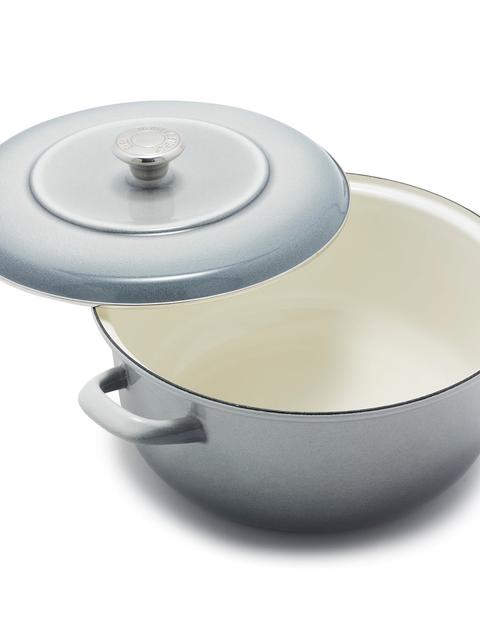 GreenPan Merten & Storck Enameled Iron 1873 Dutch Oven, 7-Quart | Cloud Gray