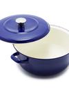 GreenPan Merten & Storck Enameled Iron 1873 Dutch Oven, 7-Quart | Cobalt Blue