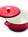 GreenPan Merten & Storck Enameled Iron 1873 Dutch Oven, 7-Quart | Foundry Red