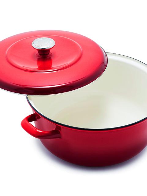 GreenPan Merten & Storck Enameled Iron 1873 Dutch Oven, 7-Quart | Foundry Red