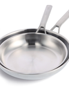 GreenPan Merten & Storck Stainless Steel 10" and 12" Frypan Set