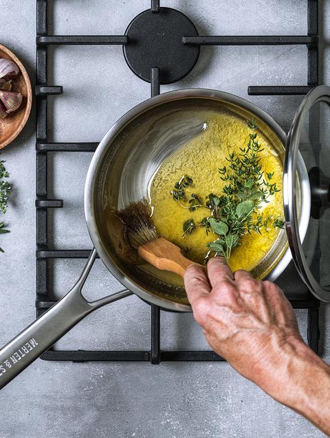 GreenPan Merten & Storck Stainless Steel 3-Quart Saucepan with Lid