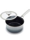 GreenPan Merten & Storck Steel Core Enameled 1.5-Quart Saucepan with Lid | Cloud Gray